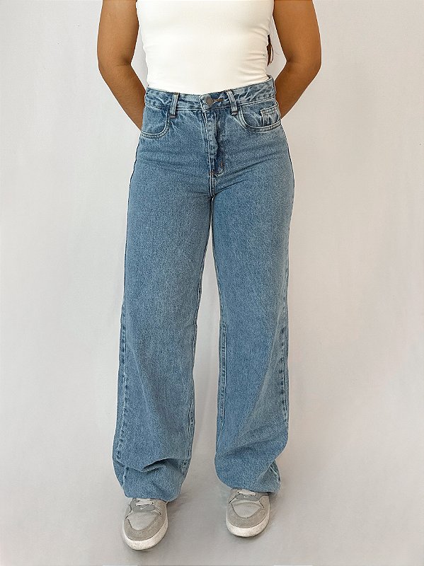Calça Wide Leg Jeans Urban - Média