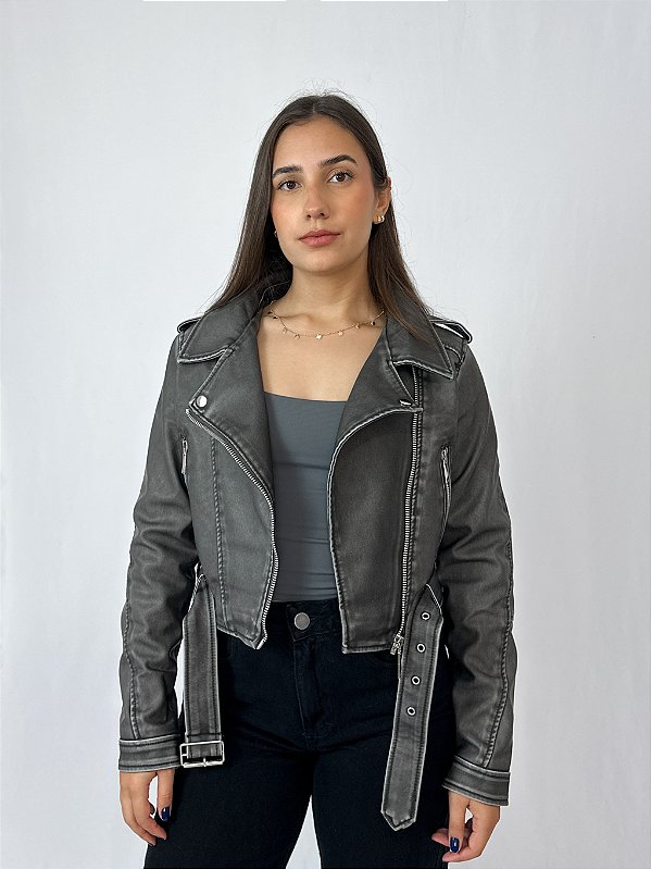 Jaqueta Biker Estonada