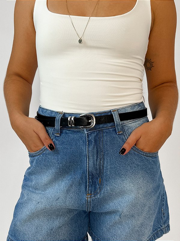 Cinto Mila Fivela Prata