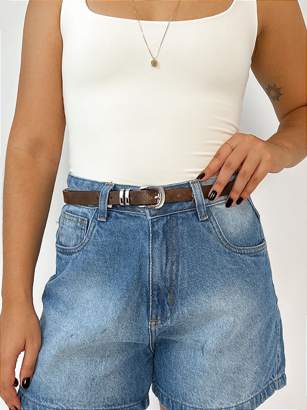 Cinto Mila Fivela Prata