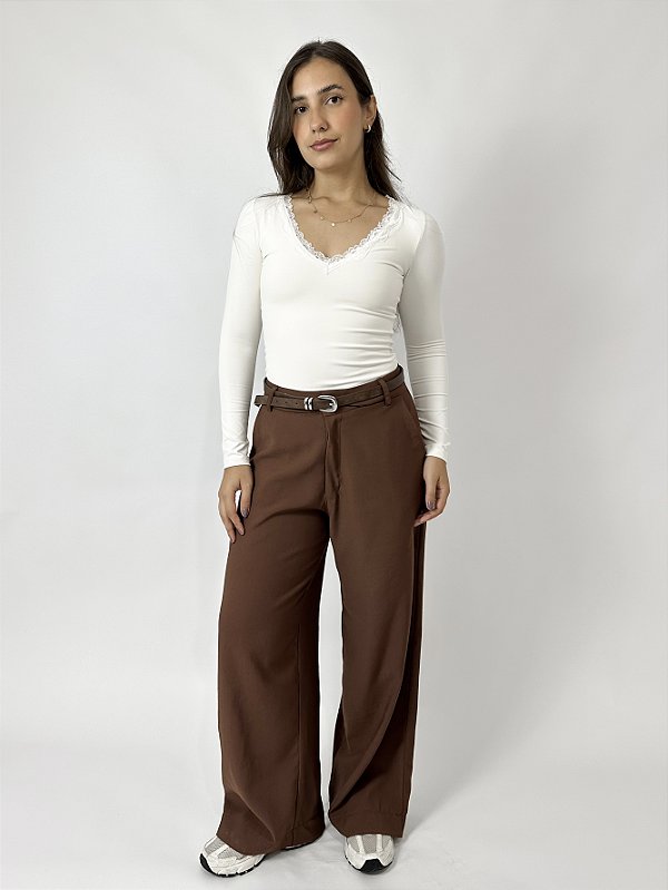 Calça Pantalona Alfaiataria Bali