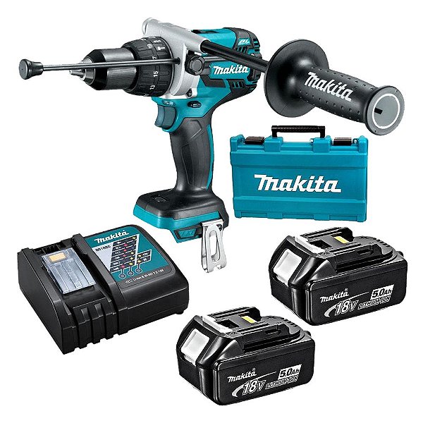 Furadeira Parafusadeira Makita Dhp481rte 18v 2 Baterias 5ah