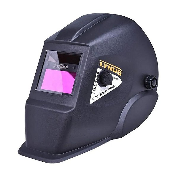 Máscara De Solda Lynus Msl-5000 Escurecimento Automático