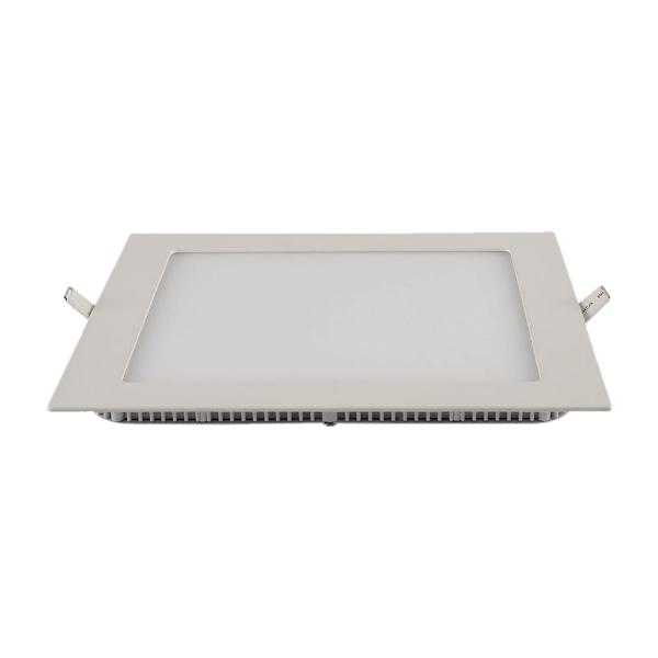 Blumenau - Painel LED Slim 24W 3000k Embutir Quadrado Alumínio Branco Quente