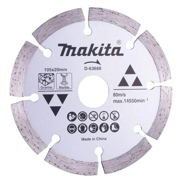 Disco Diamantado Segmentado 105mm Makita D-63688