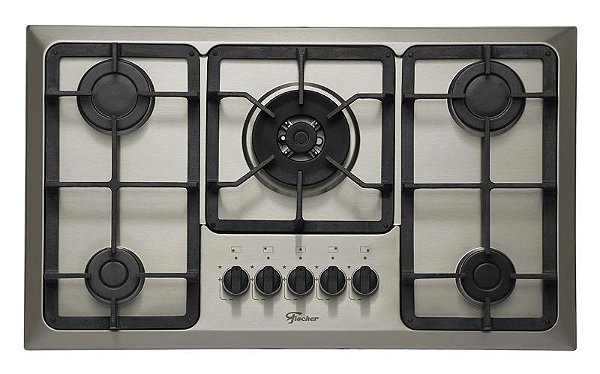 Fogão Cooktop 5Q Inox Tripla Chama Fischer 23678-54121