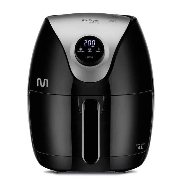 Fritadeira Air Fryer 4L com Display Digital 1500W Multilaser