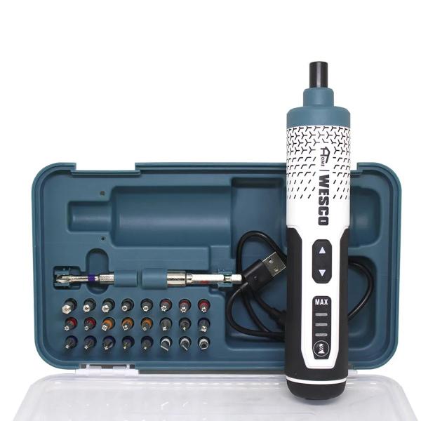 Parafusadeira Bateria 3.6V Wesco WS2001 c/ Estojo+Acessórios