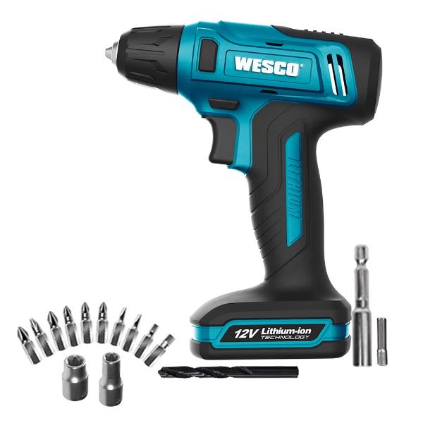 Parafusadeira-Furadeira Bat. 12V 10mm Wesco WS2555k