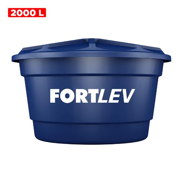 CAIXA D'AGUA 2000 LITROS PVC COM TAMPA - FORTLEV