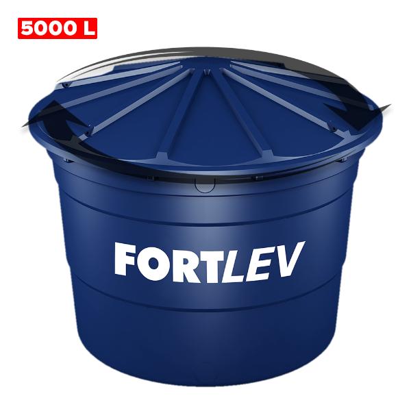 CAIXA D'AGUA 5000 LITROS PVC COM TAMPA ROSCÁVEL - FORTLEV