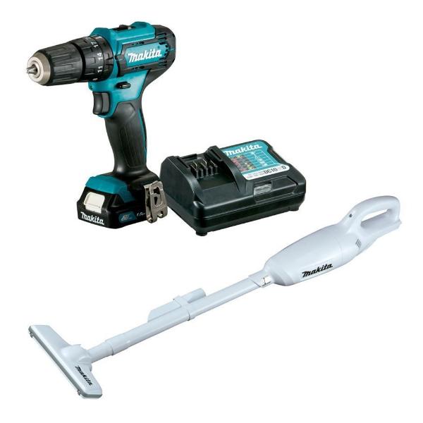 Kit Parafusadeira + Aspirador 12.0V Li 1 Bat HP333+CL106 220V Makita