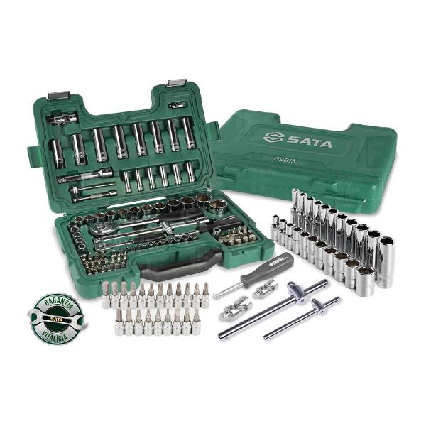 Jogo Profissional de Soquete Sextavado com 88 Peças SATA