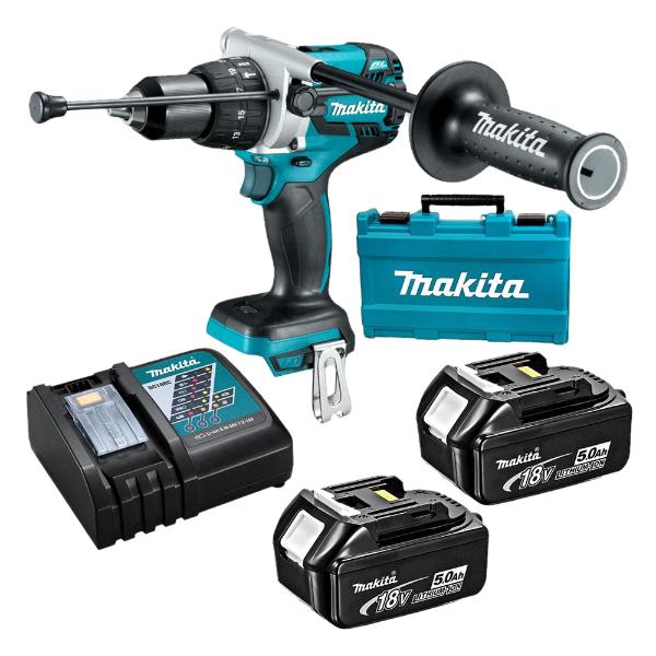 Furadeira Parafusadeira Makita DHP481RTE 18V 2 Baterias 5ah