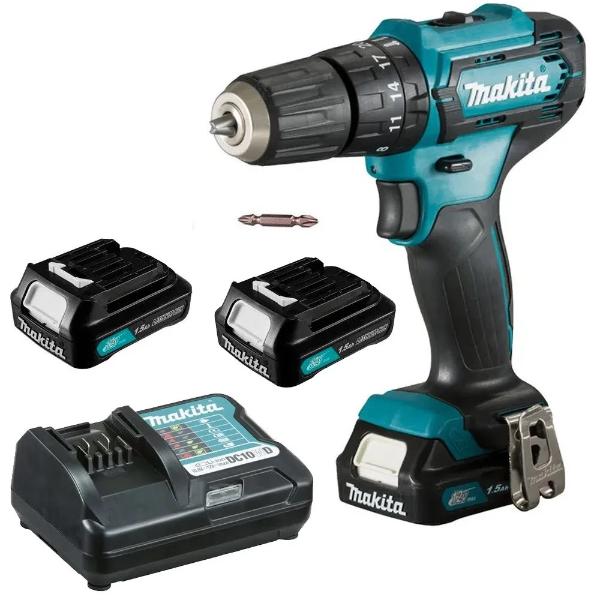 Parafusadeira Furadeira 3/8" 12V 2 Bat. Makita HP333DWYE Bivolt