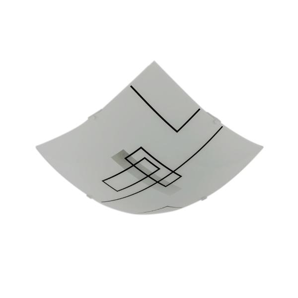 Plafon Decorativa Classic-Básica Turmalina Negra Quadrado - Blumenau Bivolt