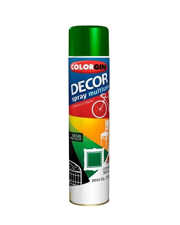 Tinta Spray Multiuso Verde Folha DECOR Colorgin 875