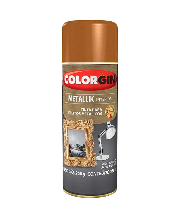 Tinta Spray Colorgin Metallik Cobre 54