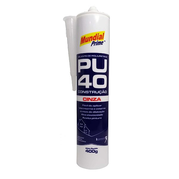 Selante de Poliuretano PU40 Cinza - 400g