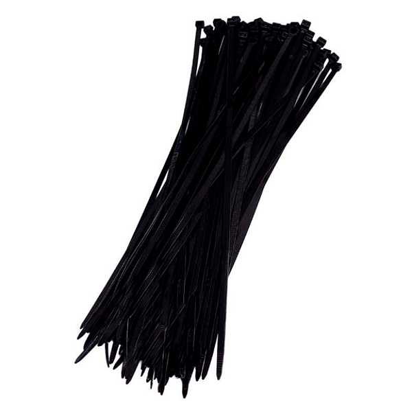 Abraçadeira De Nylon Preta 15cm - 100UN