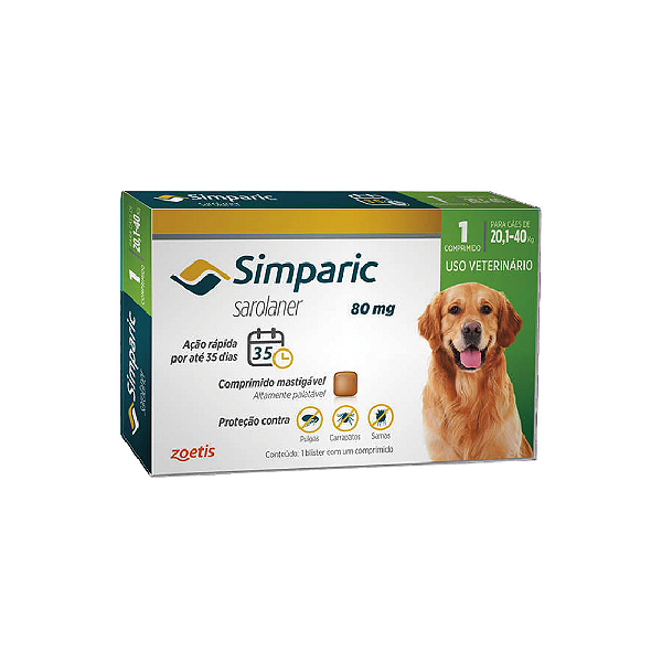 Simparic 80mg 20,1 a 40kg