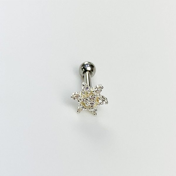 Piercing flor | Prata 925