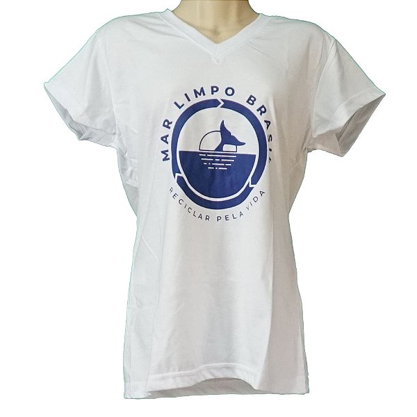 Camiseta Feminina Logo Mar Limpo