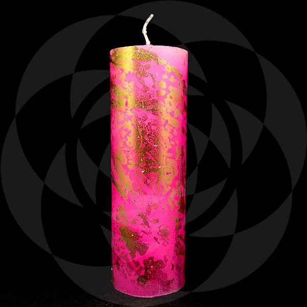 VELA 7 DIAS - Rosa com Ouro