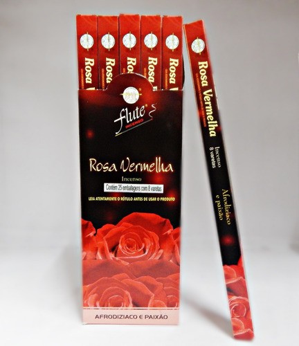 INCENSO FLUTE MASSALA ROSA VERMELHA