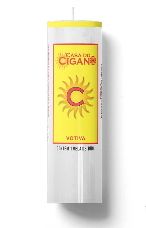 VELA BRANCA 7 DIAS - PACOTE COM 5 UNIDADES - CIGANO