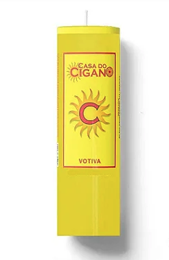 VELA AMARELA 7 DIAS - PACOTE COM 5 UNIDADES - CIGANO