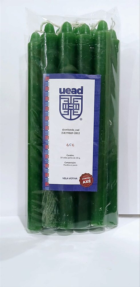 VELA PALITO - VERDE I Maço com 10 un.