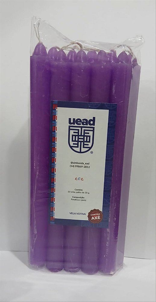 VELA PALITO - VIOLETA I Maço com 10 un.