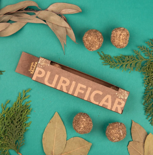 Bombinha de Defumação Sagrada Madre Herbal - Purificar 4 Unidades