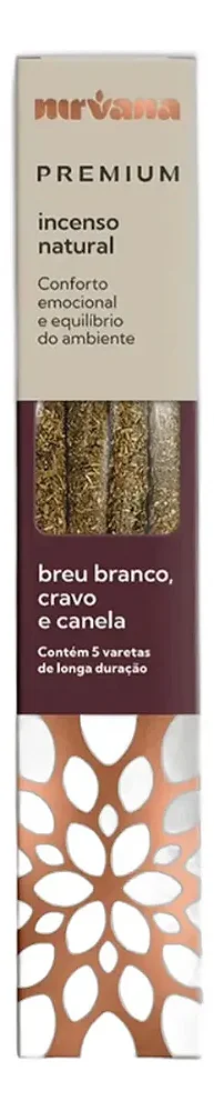 Incenso Nirvana Premium - Breu Branco, Cravo E Canela