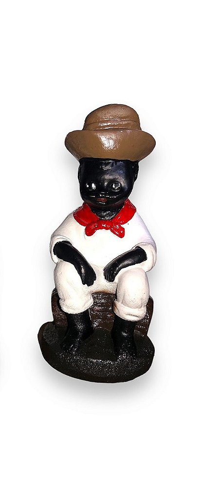 Imagem Preto Velho Baby em resina 15 cm