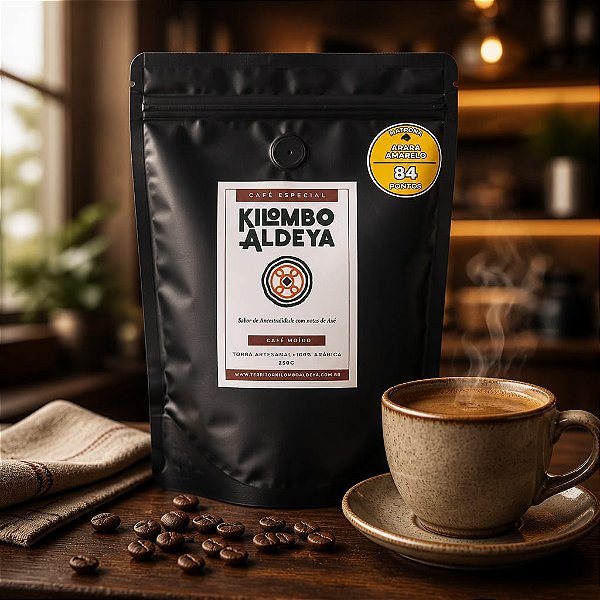 Café Kilombo Aldeia Torra Artesanal 250g - Arara Amarelo - Moído