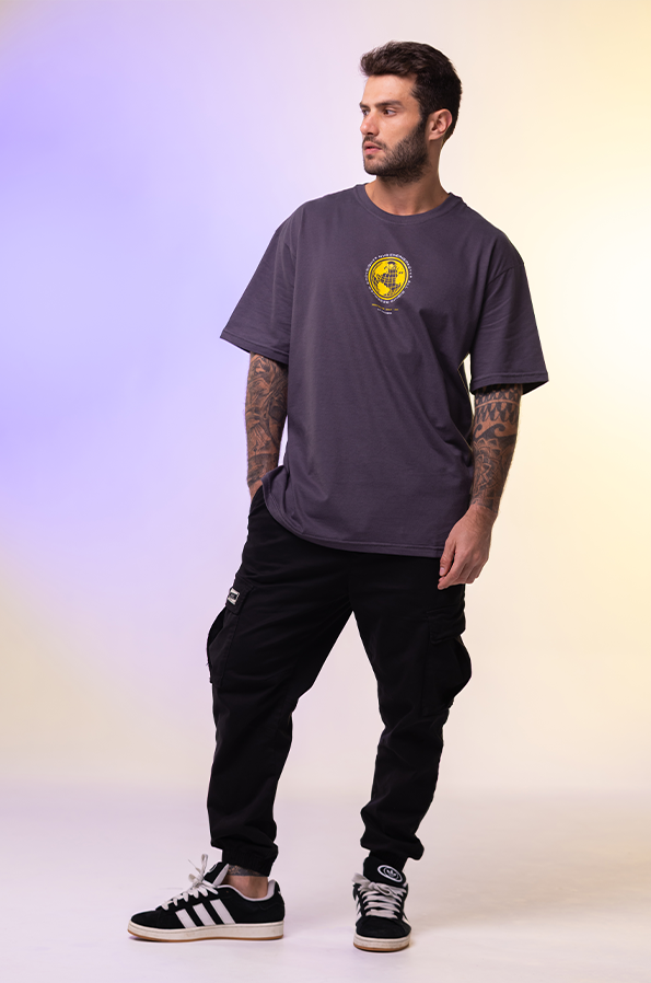 Camiseta Oversized NVR ENDING PARTY - Só Track Boa Clothing