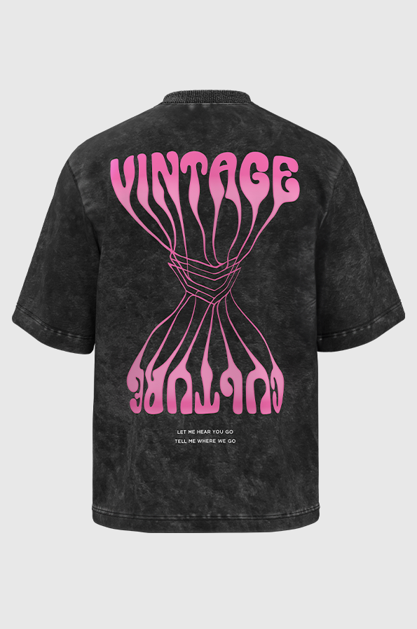 Camiseta Oversized Vintage Culture Melted
