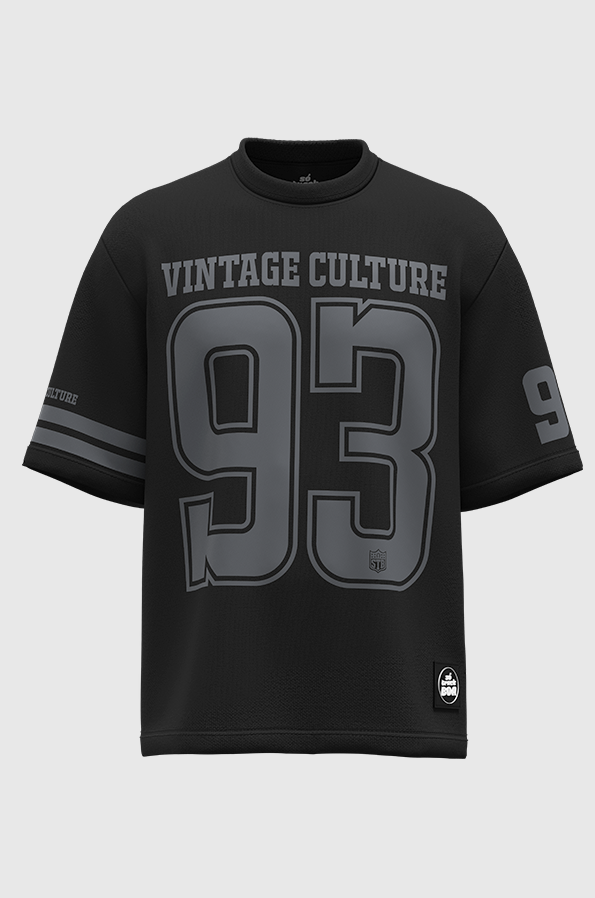 Camiseta Oversized Vintage Culture Dark Football 93 Algodão Egípcio