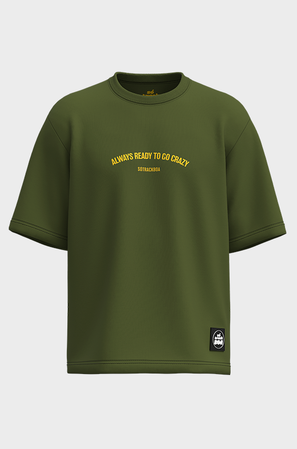 Camiseta Oversized Go Crazy - Só Track Boa Clothing | Official