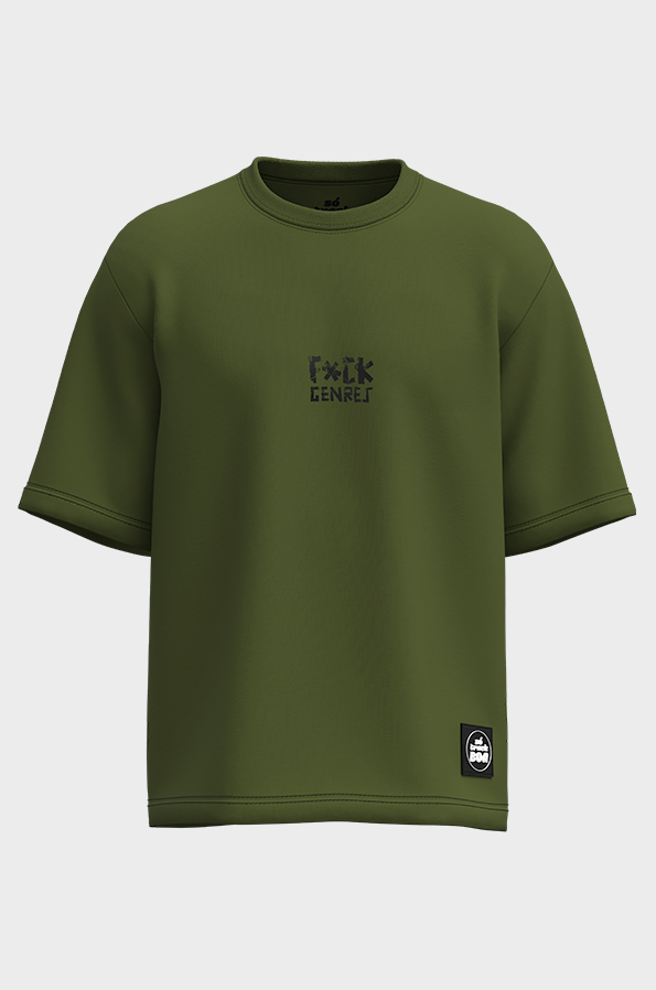 Camiseta Oversized Vintage Culture F*ck Genres - Só Track Boa