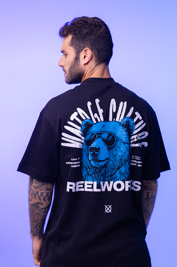 Camiseta Oversized Vintage Culture Denver Algodão Egípcio