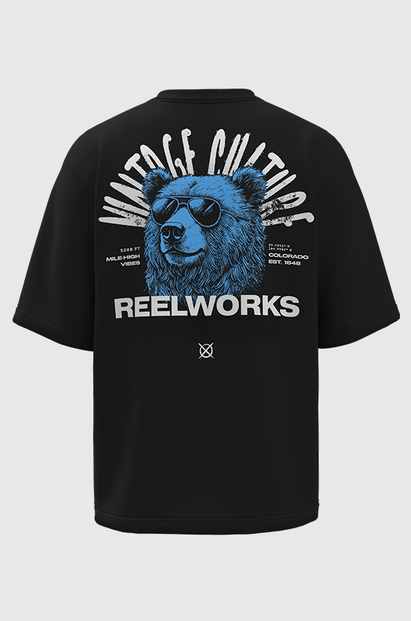 Camiseta Oversized Vintage Culture Denver Algodão Egípcio