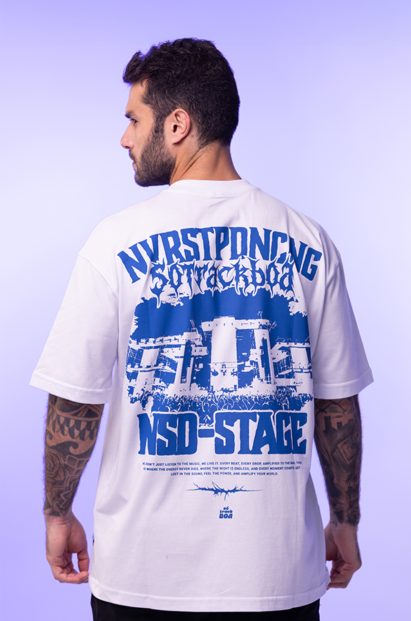 Camiseta Oversized NSD Stage Branca