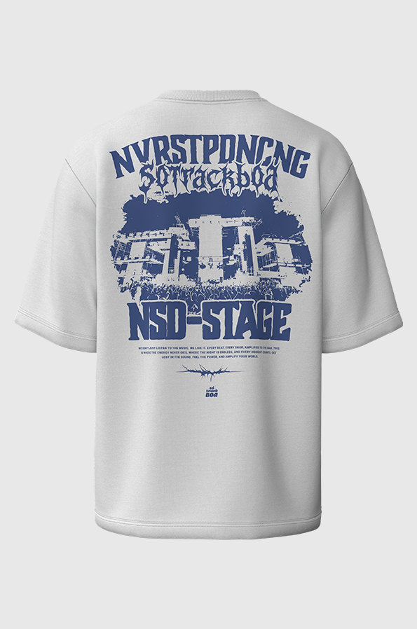 Camiseta Oversized NSD Stage Branca