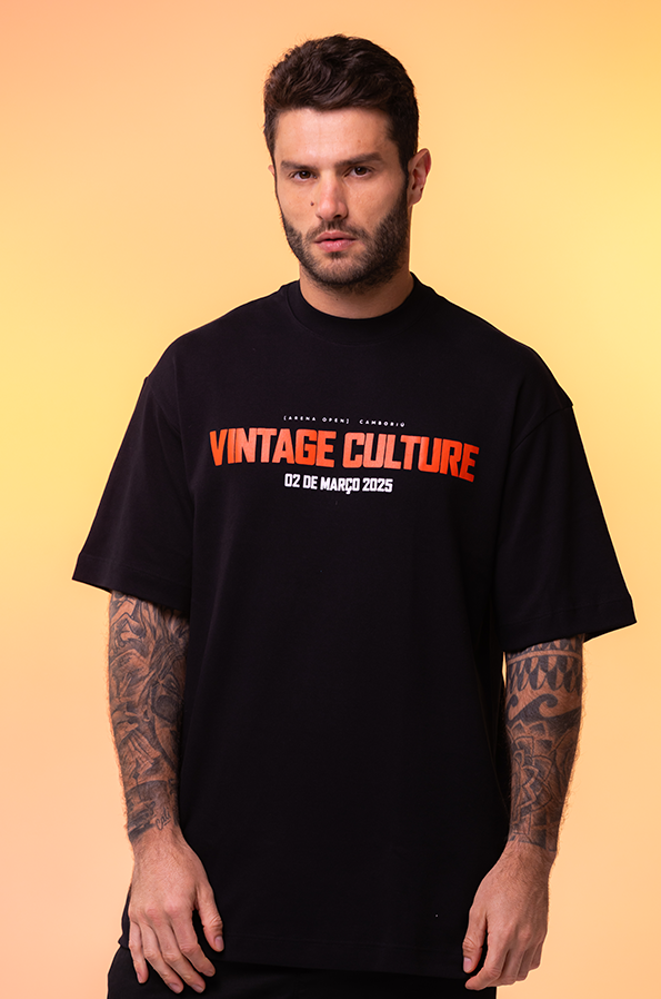 Camiseta Oversized Vintage Culture DNA Legacy Algodão Egípcio
