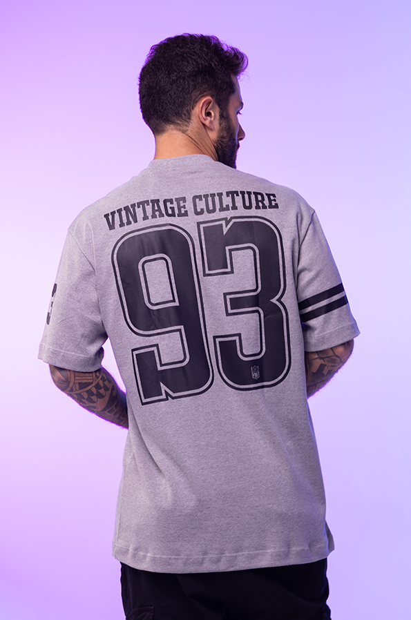 Camiseta Oversized Mescla Vintage Culture Football 93 - Só Track