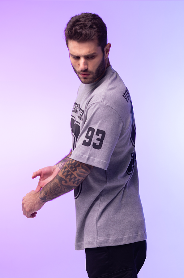 Camiseta Oversized Mescla Vintage Culture Football 93 - Só Track