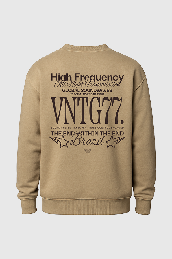 Moletom Careca Vintage Culture High Frequency Desert